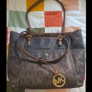 Michael Kors Dark Brown Signature Tote